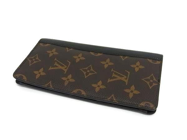 LOUIS VUITTON ルイヴィトン 長財布 モノグラム マカサー ポルトフォイユ タノン M93800 ブラウン系×ブラック系 PVC レザー メンズ 二つ折り