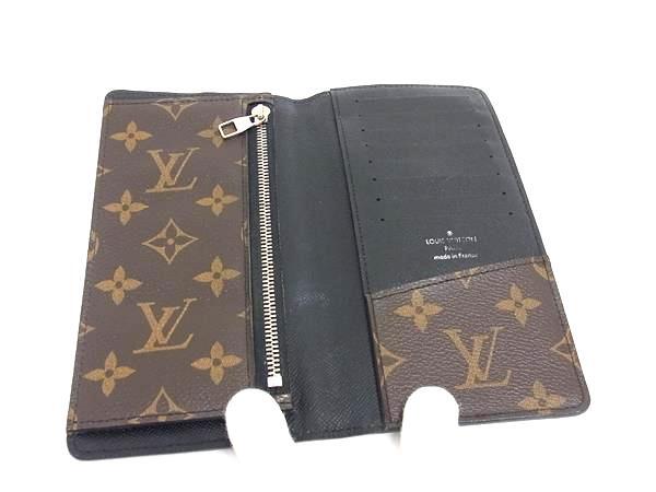 LOUIS VUITTON ルイヴィトン 長財布 モノグラム マカサー ポルトフォイユ タノン M93800 ブラウン系×ブラック系 PVC レザー メンズ 二つ折り