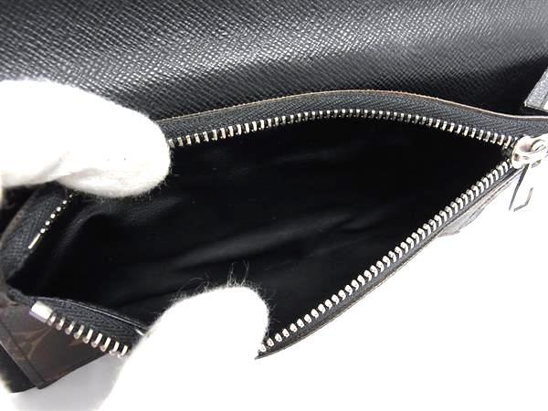 LOUIS VUITTON ルイヴィトン 長財布 モノグラム マカサー ポルトフォイユ タノン M93800 ブラウン系×ブラック系 PVC レザー メンズ 二つ折り