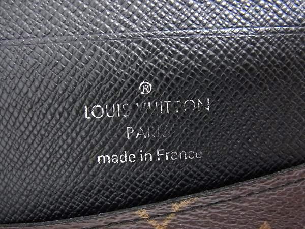 LOUIS VUITTON ルイヴィトン 長財布 モノグラム マカサー ポルトフォイユ タノン M93800 ブラウン系×ブラック系 PVC レザー メンズ 二つ折り