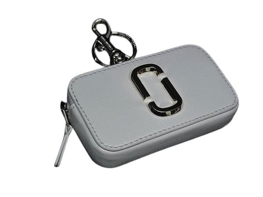 MARC JACOBS マークジェイコブス コインケース スナップショット ホワイト レザー レディース 美品
