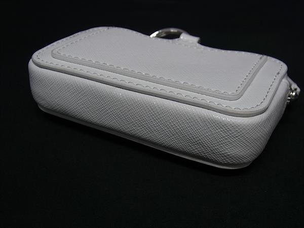 MARC JACOBS マークジェイコブス コインケース スナップショット ホワイト レザー レディース 美品