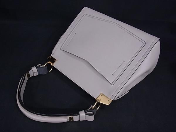 GIVENCHY ジバンシィ ショルダーバッグ ミスティック グレージュ レザー レディース 2WAY ゴールド金具 美品