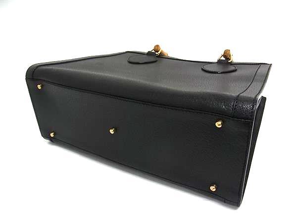 GUCCI グッチ ハンドバッグ バンブー 002 1186 0260 ブラック レザー レディース