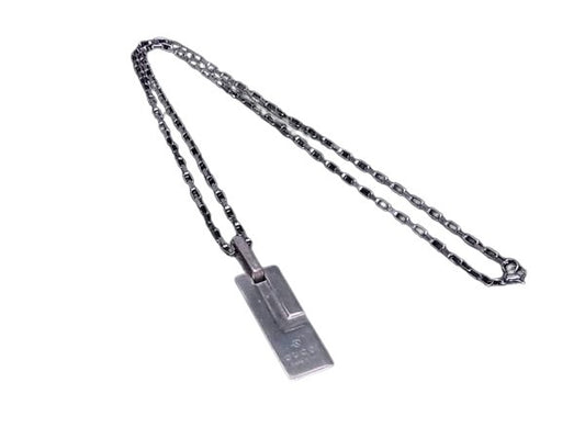 GUCCI グッチ ネックレス Gプレート シルバー SV925 ユニセックス