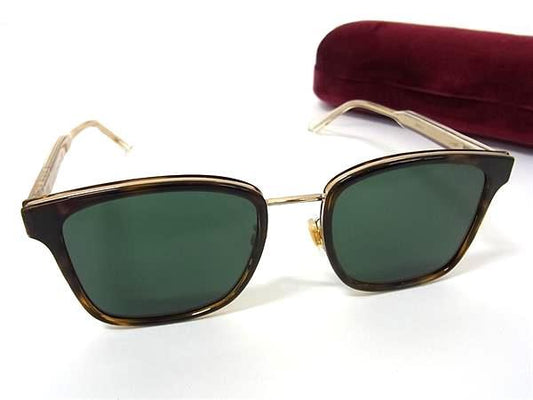 GUCCI グッチ サングラス GG0563SK ブラウン プラスチック ユニセックス べっ甲調 美品