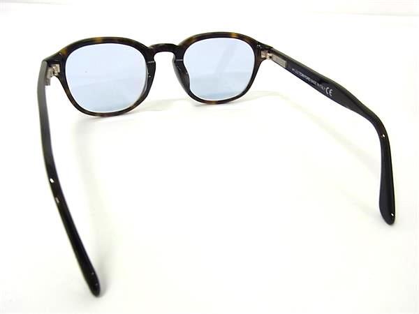 TOM FORD トムフォード サングラス アジアンフィット TF5698FB ブラウン ブルー系 プラスチック ユニセックス 美品