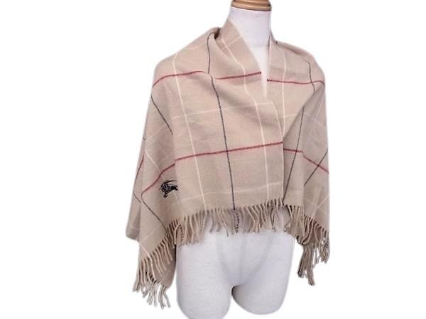 BURBERRY バーバリー ブランケット ベージュ ウール100％ ユニセックス 美品