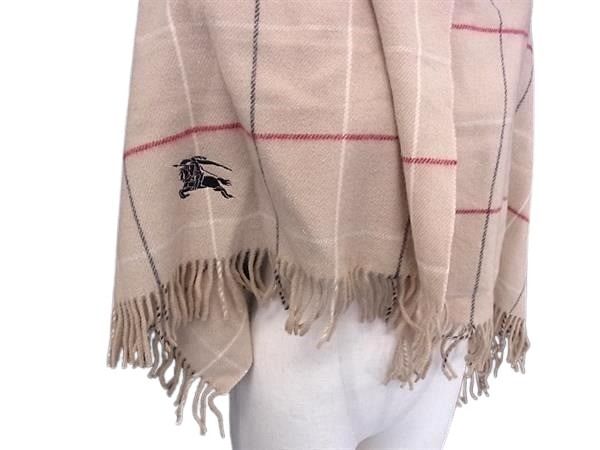 BURBERRY バーバリー ブランケット ベージュ ウール100％ ユニセックス 美品