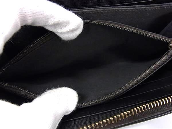 FENDI フェンディ 財布 ズッカ 8M0299 ブラウン レザー ユニセックス ラウンドファスナー 長財布