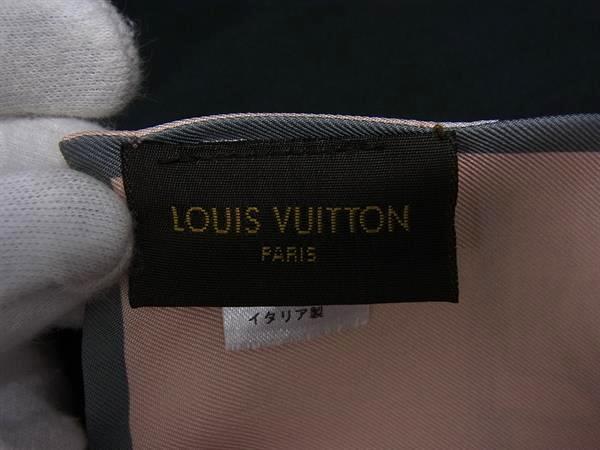 LOUIS VUITTON ルイヴィトン スカーフ バンドー M73965 マルチカラー シルク100% レディース リボンスカーフ 超美品