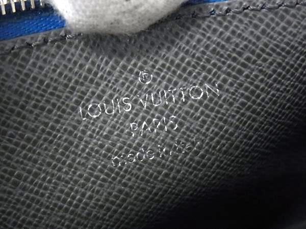 LOUIS VUITTON ルイヴィトン コインケース コイン カードケース M80987 アイスバーグ(ブルー系） タイガ メンズ シルバー金具 美品