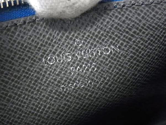 LOUIS VUITTON ルイヴィトン コインケース コイン カードケース M80987 アイスバーグ(ブルー系） タイガ メンズ シルバー金具 美品