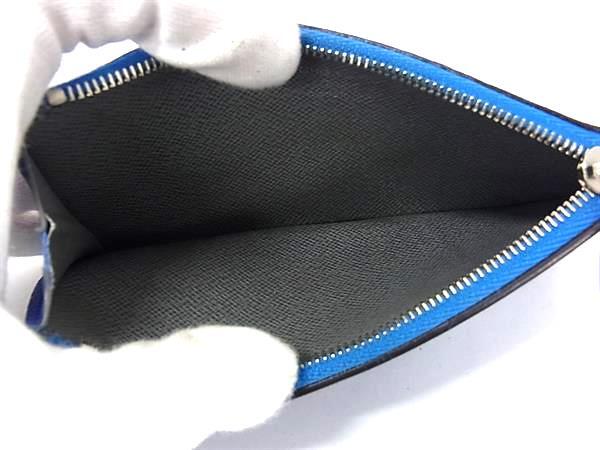 LOUIS VUITTON ルイヴィトン コインケース コイン カードケース M80987 アイスバーグ(ブルー系） タイガ メンズ シルバー金具 美品