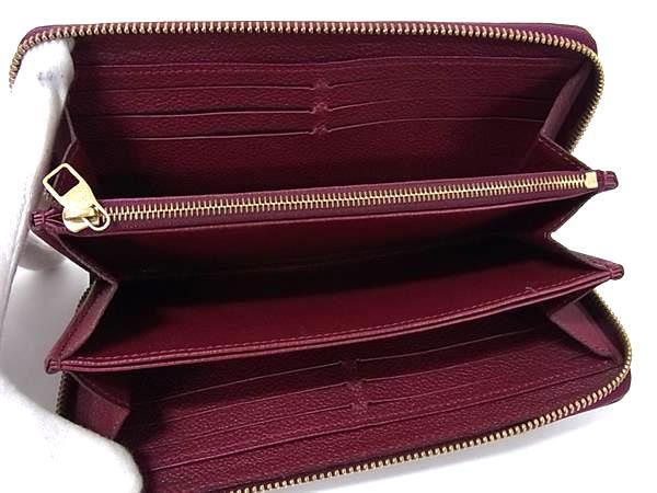 LOUIS VUITTON ルイヴィトン 財布 ジッピーウォレット M60549 オロール(ボルドー系) モノグラムアンプラント レディース ラウンドファスナー 長財布