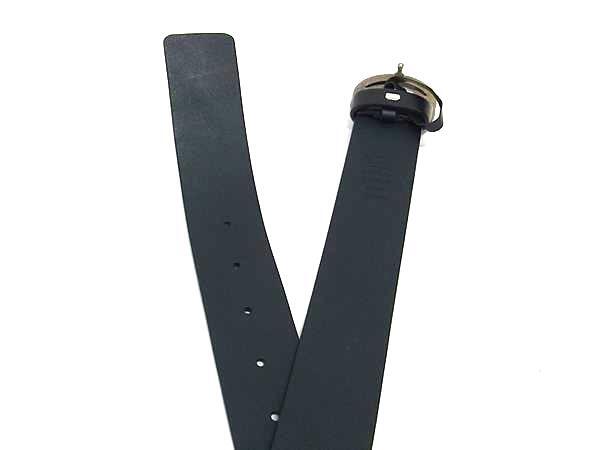 GUCCI グッチ ベルト インターロッキングG 546389 ブラック レザー メンズ シルバー金具 美品