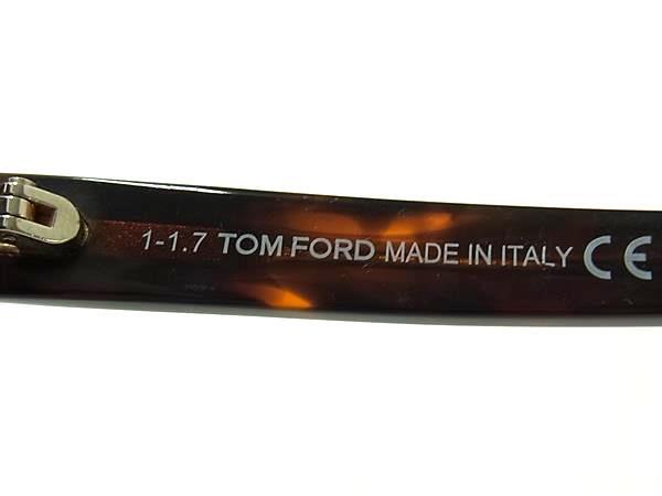 TOM FORD トムフォード サングラス アジアンフィット TF0520F ブラウン クリアブラック プラスチック ユニセックス べっ甲調 美品