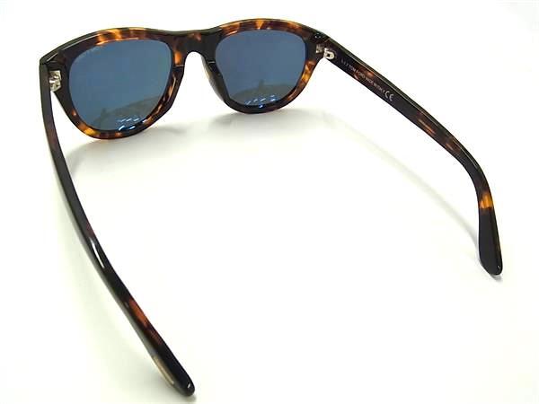 TOM FORD トムフォード サングラス アジアンフィット TF0520F ブラウン クリアブラック プラスチック ユニセックス べっ甲調 美品
