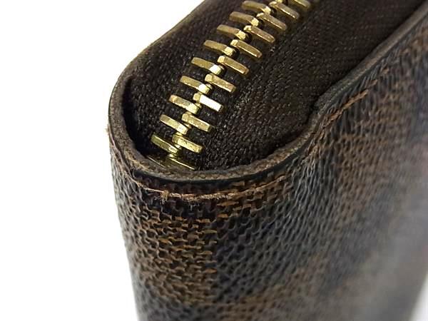 LOUIS VUITTON ルイヴィトン 財布 ジッピーウォレット N60015 エベヌ（ブラウン） ダミエ ユニセックス ラウンドファスナー 長財布 ゴールド金具