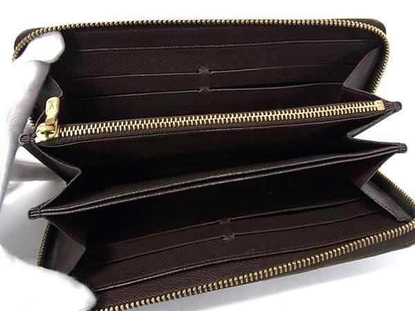 LOUIS VUITTON ルイヴィトン 財布 ジッピーウォレット N60015 エベヌ（ブラウン） ダミエ ユニセックス ラウンドファスナー 長財布 ゴールド金具