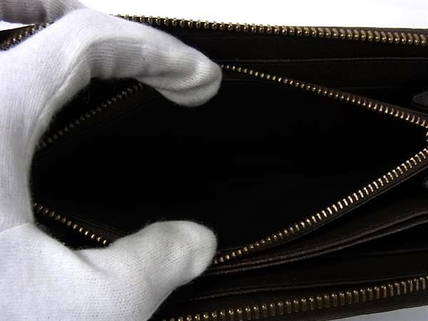 LOUIS VUITTON ルイヴィトン 財布 ジッピーウォレット N60015 エベヌ（ブラウン） ダミエ ユニセックス ラウンドファスナー 長財布 ゴールド金具
