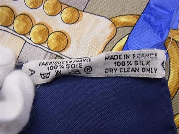 HERMES エルメス スカーフ カレ90 マルチカラー シルク100% レディース aux champs フィールドへ 美品