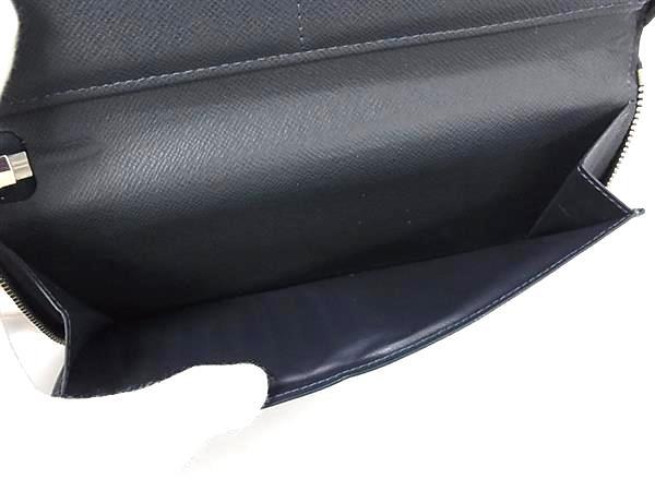 LOUIS VUITTON ルイヴィトン 財布 ジッピーウォレット ヴェルティカル M30510 ブルーマリーヌ タイガ メンズ ラウンドファスナー 長財布 シルバー金具