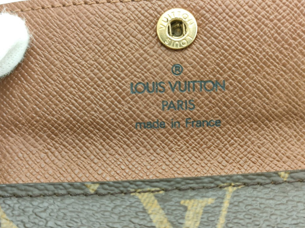 LOUIS VUITTON ルイヴィトン カードケース ラドロー M61927 ブラウン モノグラム ユニセックス 美品