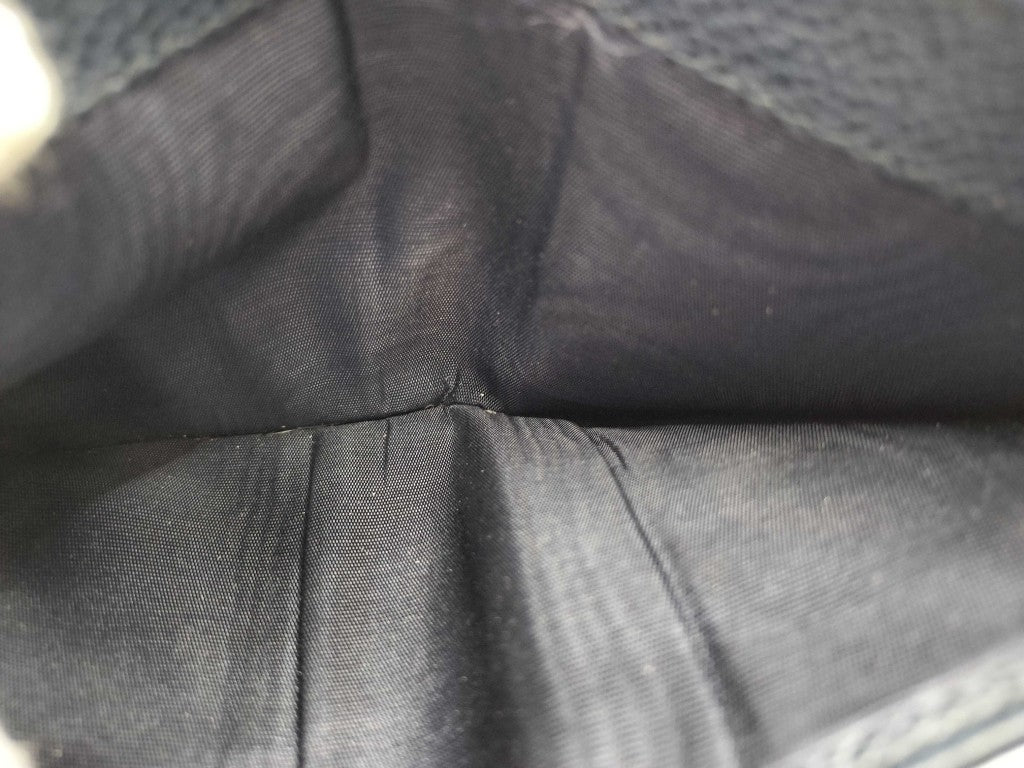 PRADA プラダ 財布 トライアングルロゴ 2MO004 ブラック レザー メンズ 二つ折り財布 三角ロゴ 美品