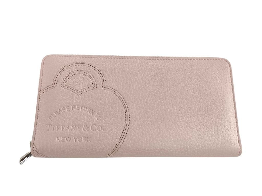 Tiffany&Co. ティファニー 財布 リターントゥ ピンク レザー レディース ラウンドファスナー 長財布 シルバー金具 新古未使用展示品