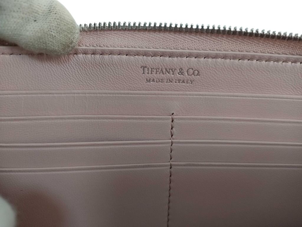 Tiffany&Co. ティファニー 財布 リターントゥ ピンク レザー レディース ラウンドファスナー 長財布 シルバー金具 新古未使用展示品