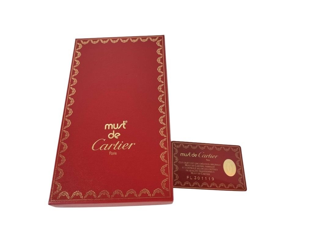 Cartier カルティエ 財布 マスト L3000164 ボルドー レザー メンズ 二つ折り長財布 新品未使用展示品