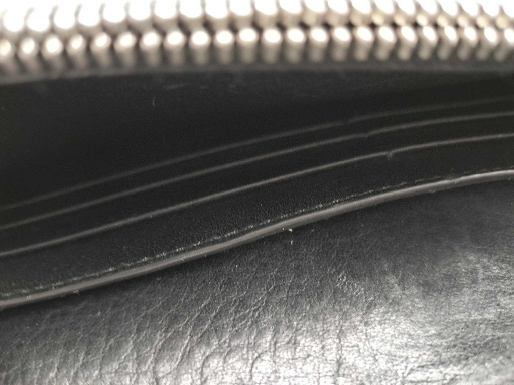 LOEWE ロエベ 財布 ヴァーティカル チェーンウォレット レッド ピンク ブラック レザー レディース 二つ折り長財布 美品