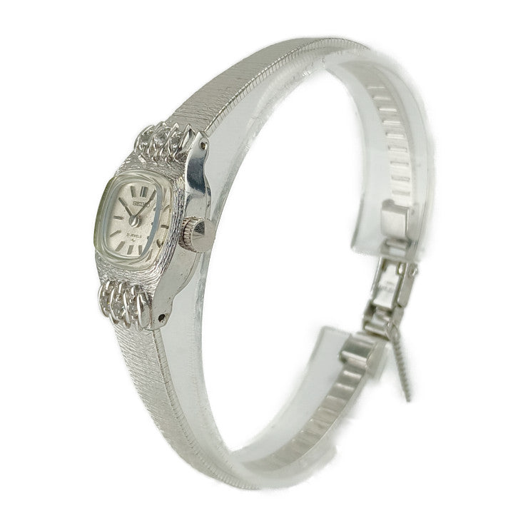 SEIKO セイコー 腕時計 21石 手巻き 2針 11-3440 シルバー ステンレス 6Pダイヤモンド レディース ヴィンテージ 1960年代