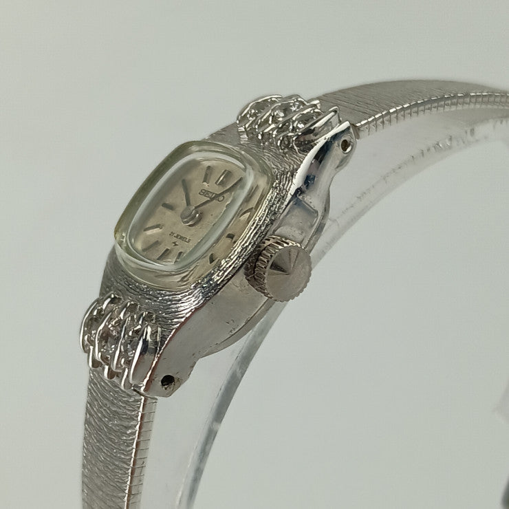SEIKO セイコー 腕時計 21石 手巻き 2針 11-3440 シルバー ステンレス 6Pダイヤモンド レディース ヴィンテージ 1960年代
