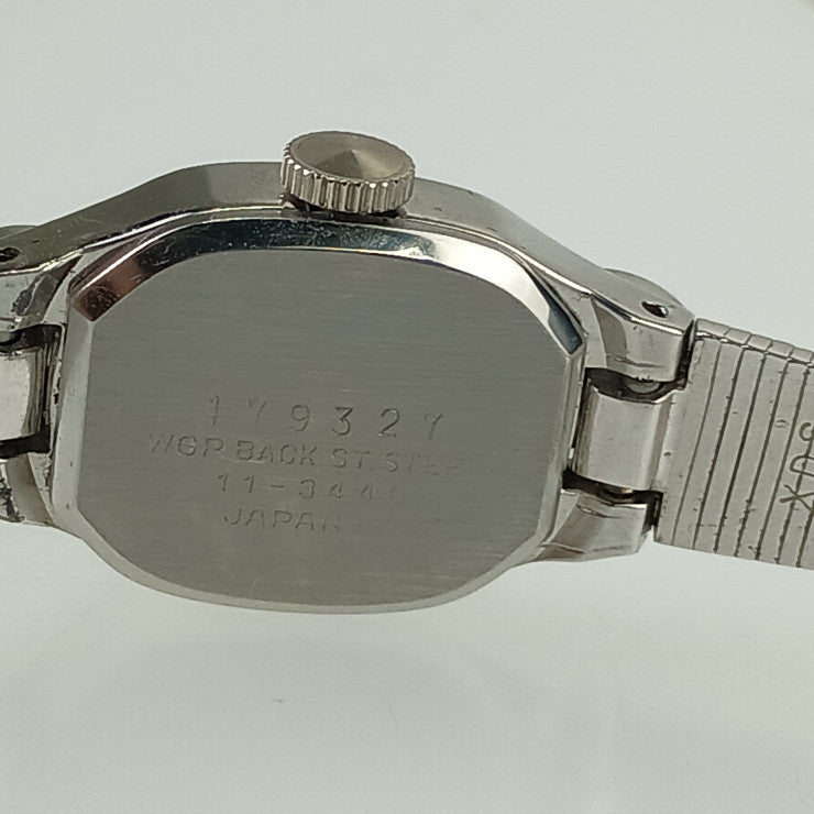 SEIKO セイコー 腕時計 21石 手巻き 2針 11-3440 シルバー ステンレス 6Pダイヤモンド レディース ヴィンテージ 1960年代
