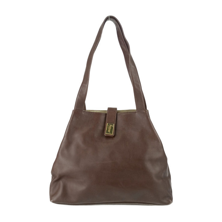FRED HAYMAN BEVERLY HILLS トートバッグ ショルダートート - ブラウン レザー レディース ゴールド金具