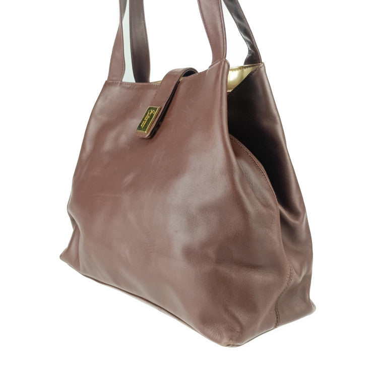 FRED HAYMAN BEVERLY HILLS トートバッグ ショルダートート - ブラウン レザー レディース ゴールド金具