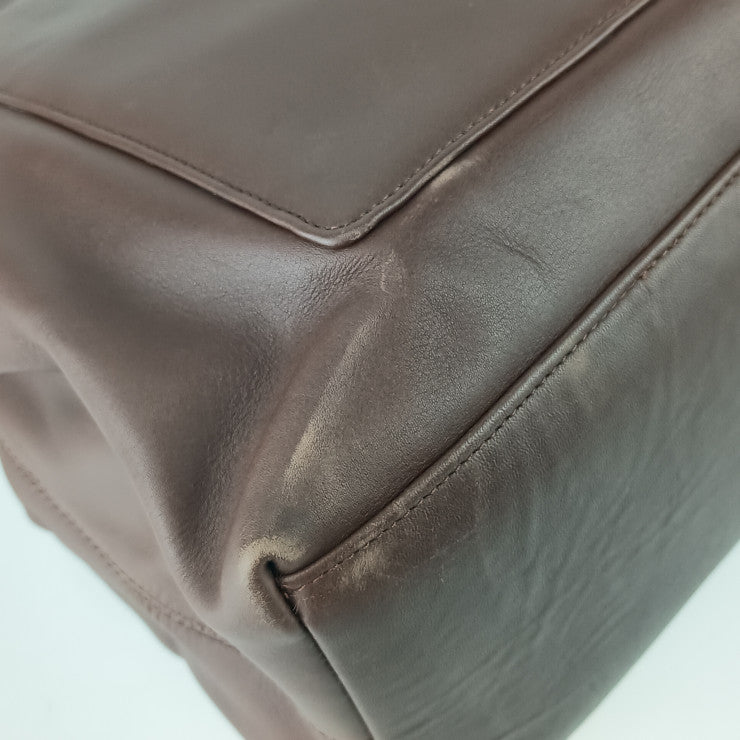 FRED HAYMAN BEVERLY HILLS トートバッグ ショルダートート - ブラウン レザー レディース ゴールド金具