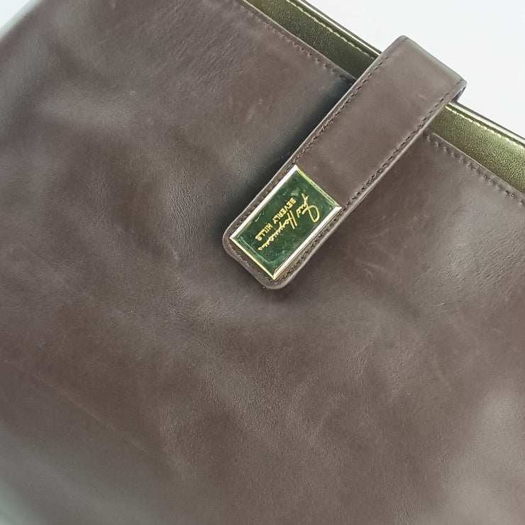 FRED HAYMAN BEVERLY HILLS トートバッグ ショルダートート - ブラウン レザー レディース ゴールド金具