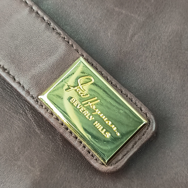 FRED HAYMAN BEVERLY HILLS トートバッグ ショルダートート - ブラウン レザー レディース ゴールド金具