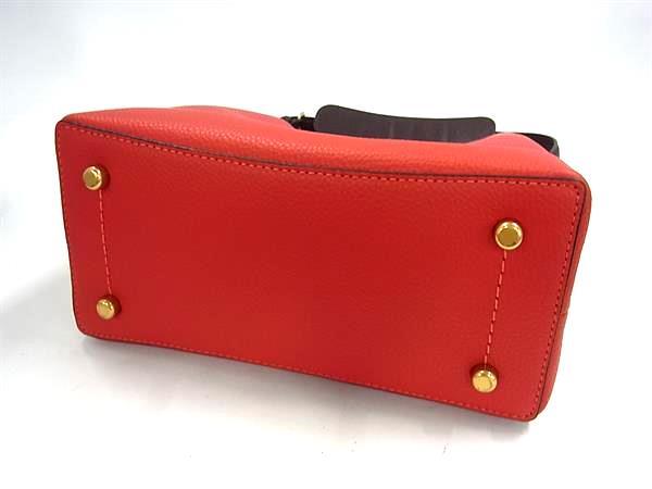 新古未使用展示品 COACH コーチ ショルダーバッグ ウィロウ C3766 レッド系 レザー レディース バケットバッグ 2WAY ゴールド金具