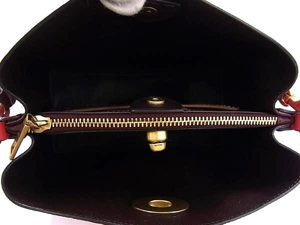 新古未使用展示品 COACH コーチ ショルダーバッグ ウィロウ C3766 レッド系 レザー レディース バケットバッグ 2WAY ゴールド金具
