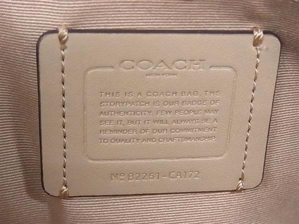 COACH コーチ ショルダーバッグ シグネチャー CA172 ライトカーキ×チョークマルチ ライトゴールド PVCコーティングキャンバス×レザー レディース ジェイミー カメラ バッグ B2261-CA172 超美品
