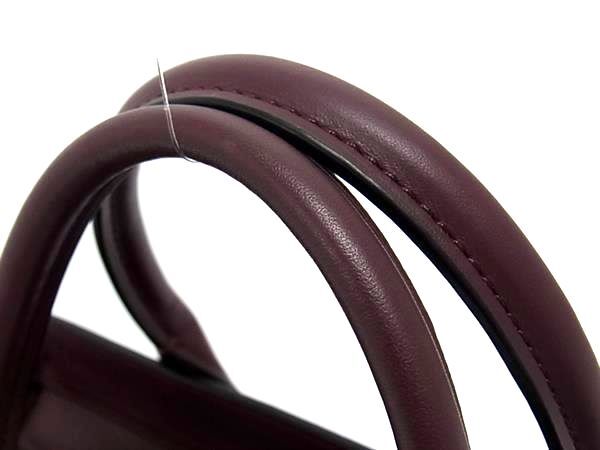 超美品 COACH コーチ ハンドバッグ スワッガー 55496 ボルドー系 レザー レディース 2WAY クロスボディ