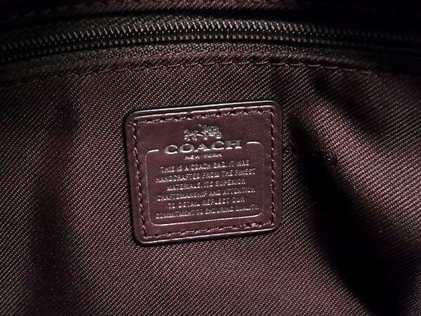 超美品 COACH コーチ ハンドバッグ スワッガー 55496 ボルドー系 レザー レディース 2WAY クロスボディ