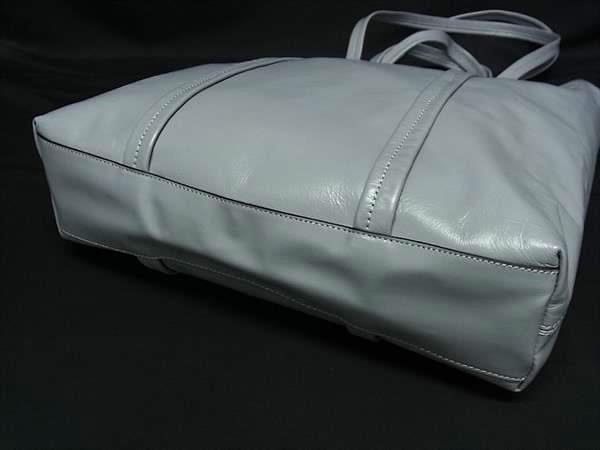 COACH コーチ トートバッグ HALL TOTE 33 CO840 ブルーグレー ぺーパーウェイトレザー ユニセックス 2WAY 美品