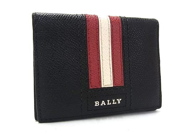 BALLY バリー カードケース TALDER ブラック レッド ホワイト レザー メンズ 新古未使用展示品