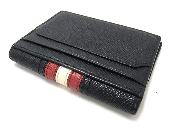 BALLY バリー カードケース TALDER ブラック レッド ホワイト レザー メンズ 新古未使用展示品