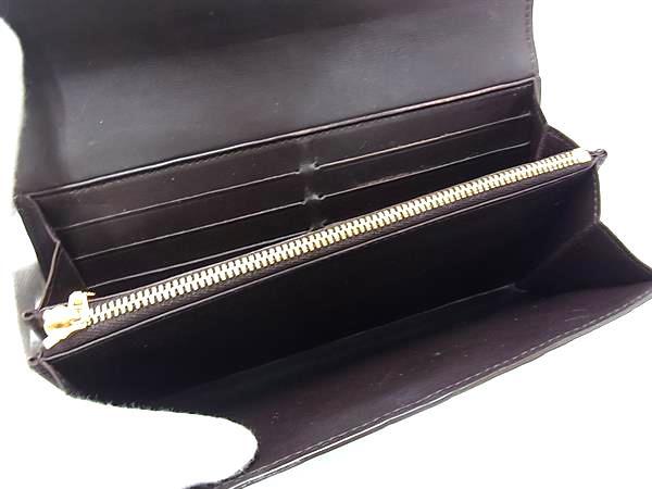 LOUIS VUITTON ヴィトン 財布 モノグラムヴェルニ ポルトフォイユ サラ M93524 アマラント パテントレザー ユニセックス 二つ折り 長財布 ゴールド金具